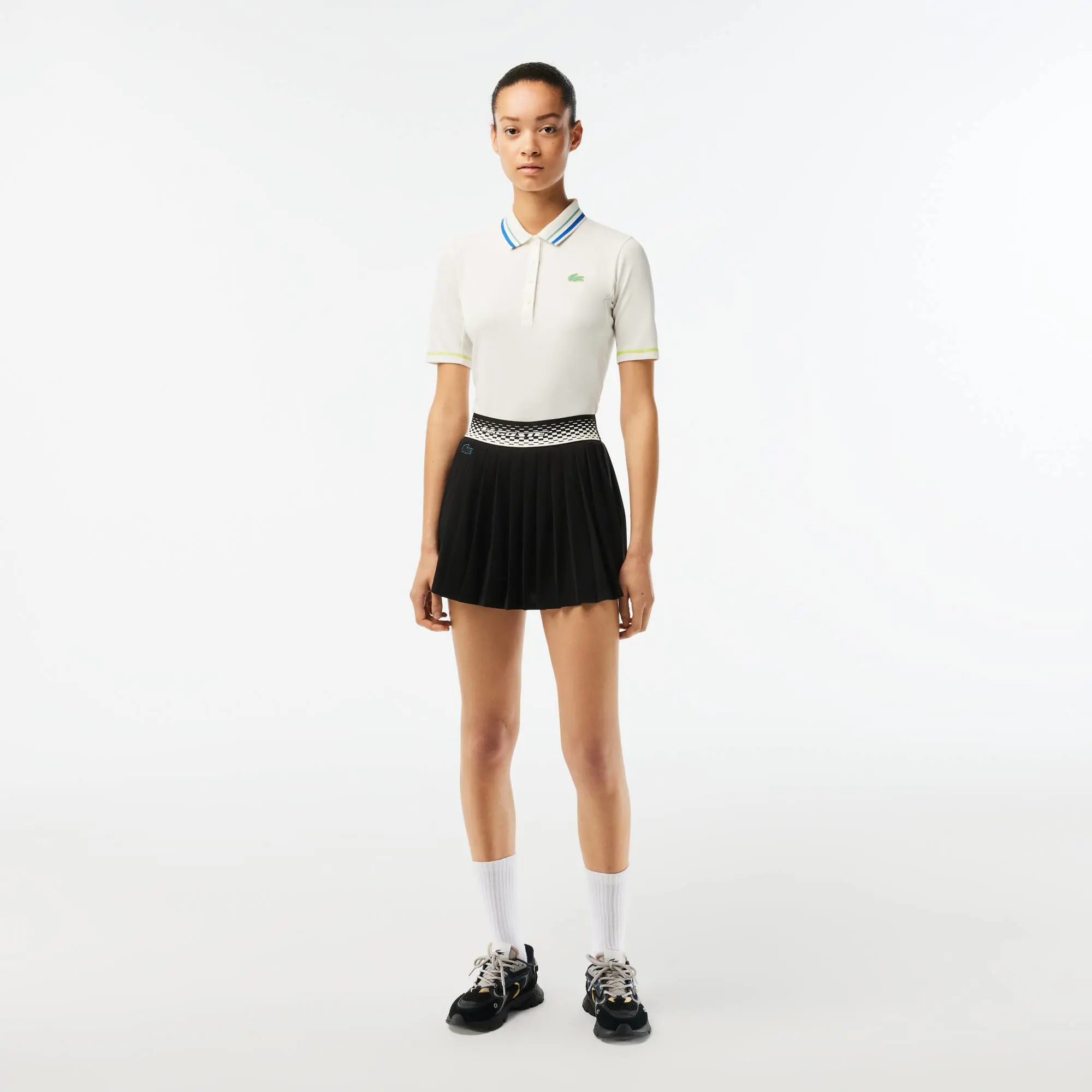 Lacoste Women’s Lacoste Tennis Pleated Skirts with Built-in Shorts. 1