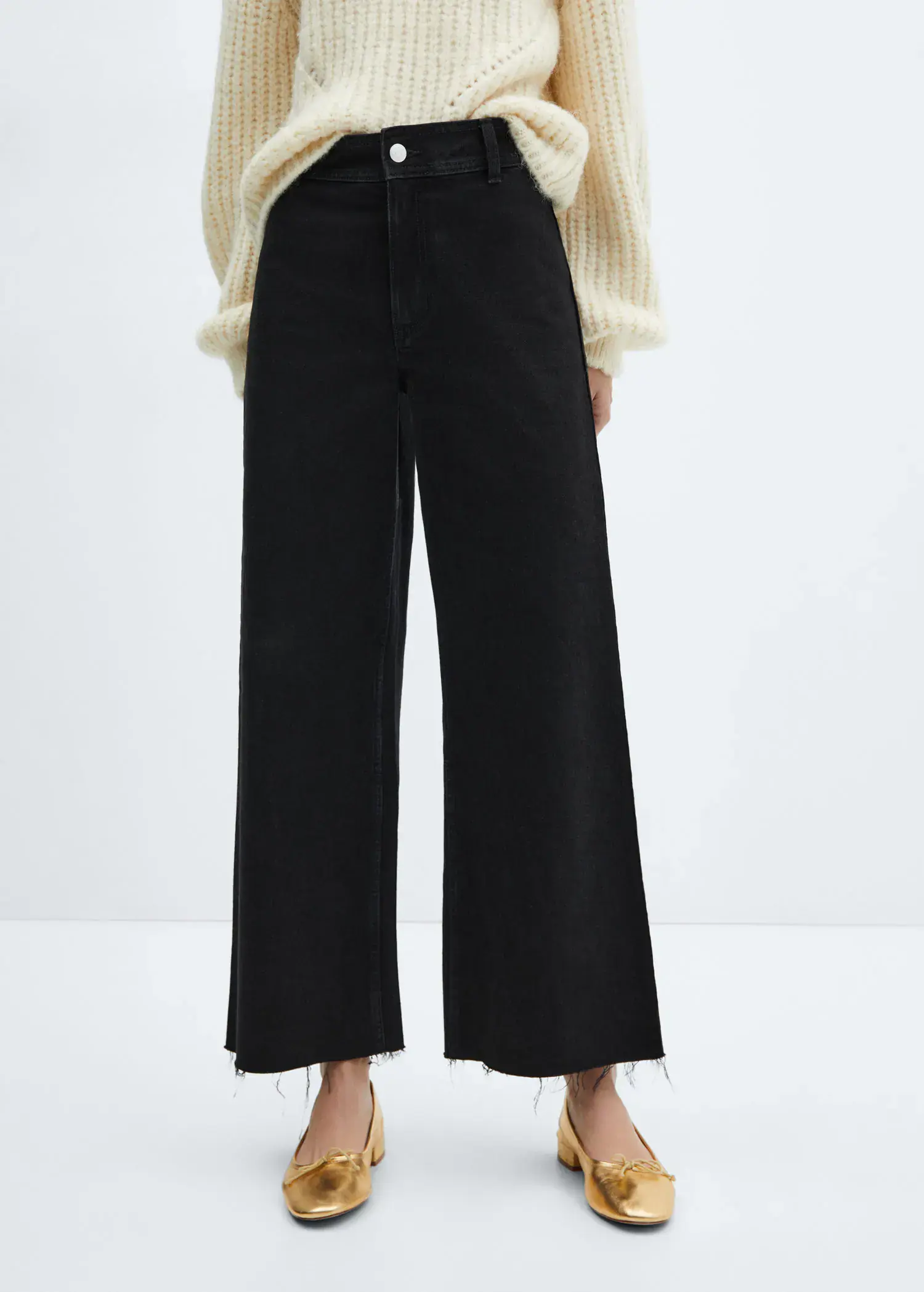 Mango Catherin culotte high rise jeans. 2