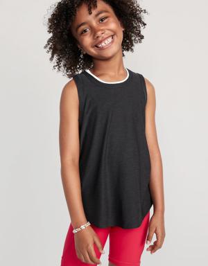 Cloud 94 Soft Go-Dry Cool Tunic Tank Top for Girls black
