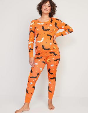 Old Navy Maternity Matching Halloween Pajama Set orange