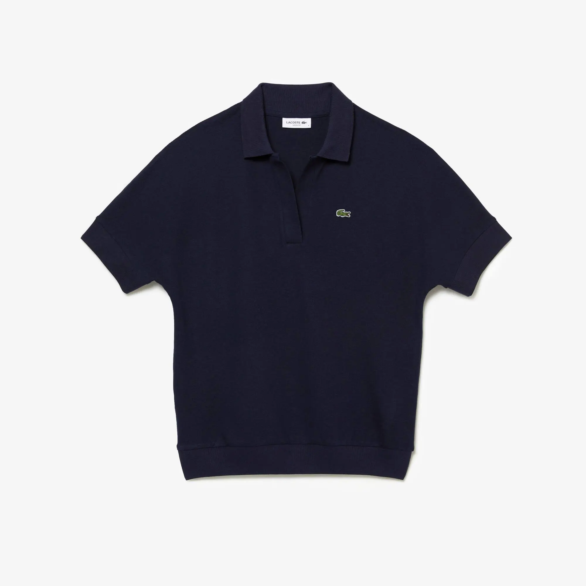 Lacoste Women's Lacoste Flowy Piqué Polo Shirt. 2