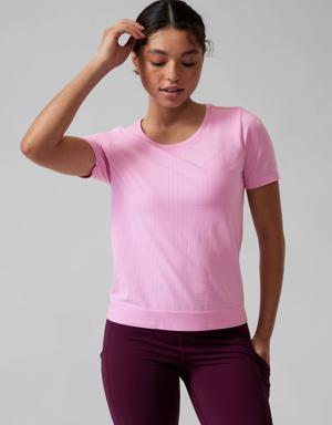 Athleta In Motion Seamless Tee pink