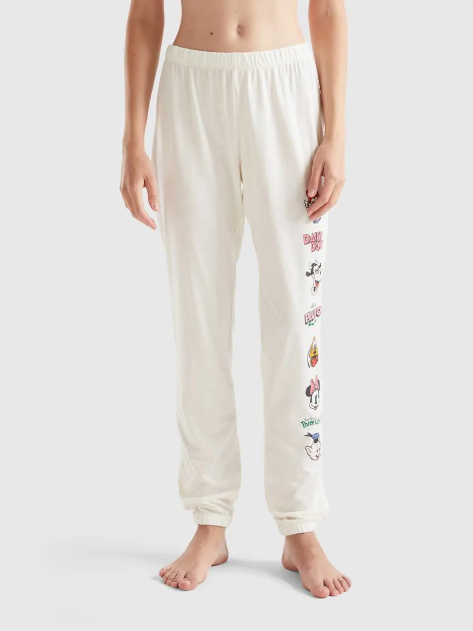 Benetton disney trousers in viscose blend. 1