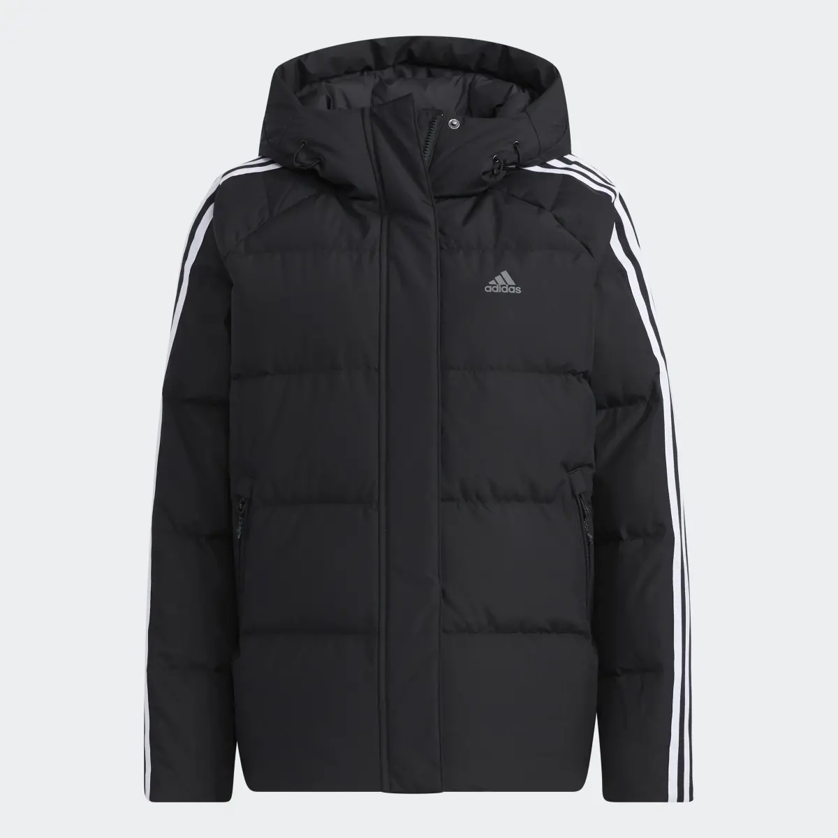 Adidas 3-Stripes Puffy Down Jacket. 1