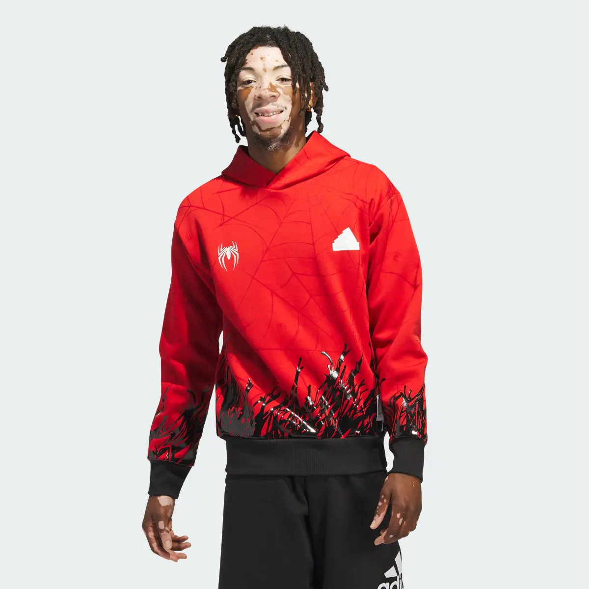 Adidas Future Icons Evolved Marvel Spider-Man Pullover Hoodie. 2