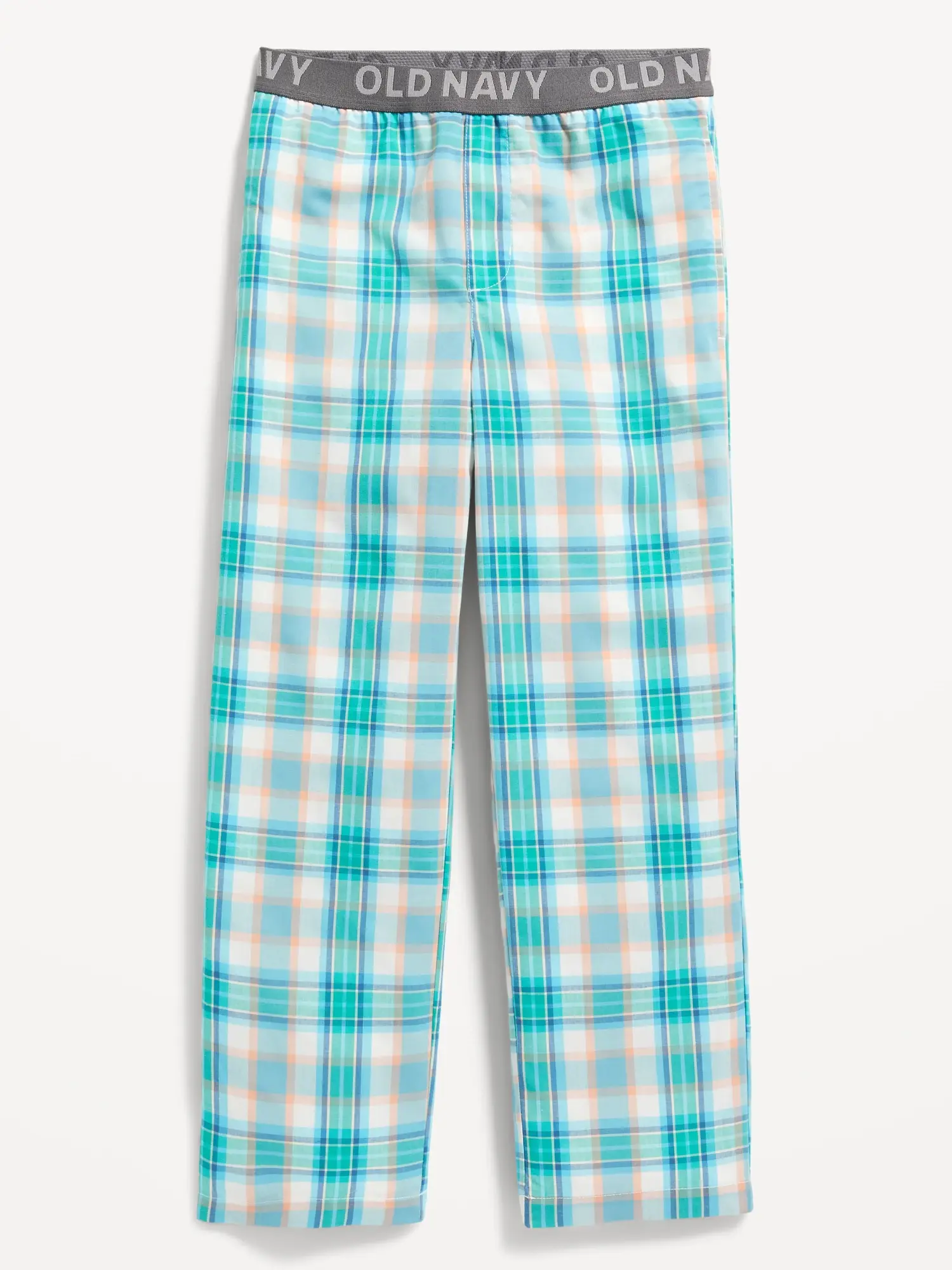 Old Navy Straight Printed Poplin Pajama Pants for Boys blue. 1