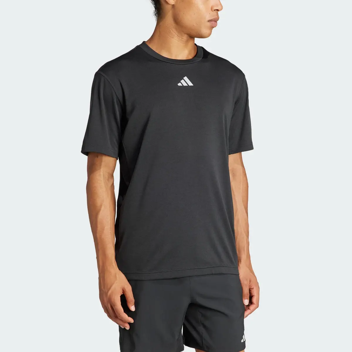 Adidas HIIT Workout 3-Stripes Tee. 1