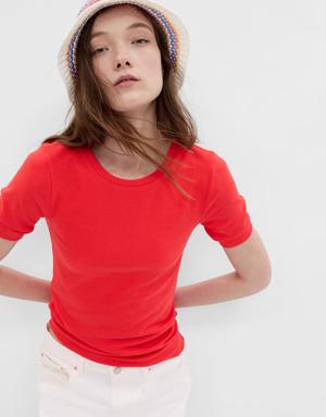 Gap Modern Crewneck T-Shirt red