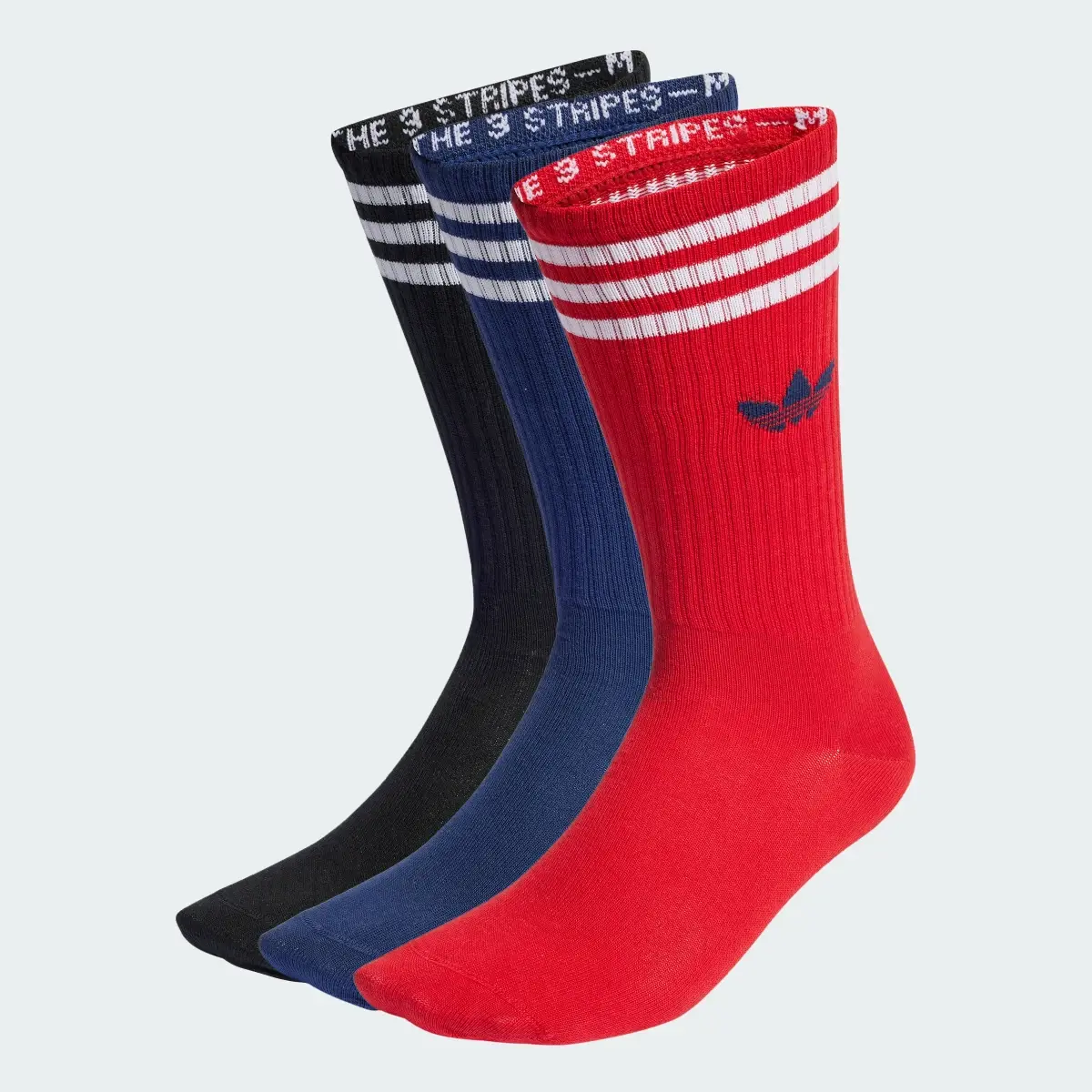 Adidas Solid Crew Socks 3 Pairs. 1