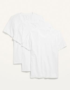 Old Navy Soft-Washed V-Neck T-Shirt 3-Pack for Men white