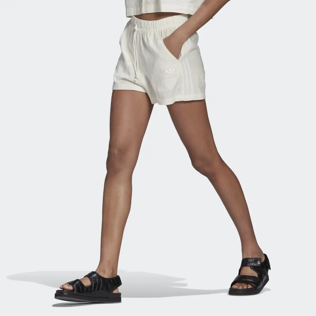Adidas Linen Shorts. 1