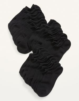 Low-Cut Ankle Socks 12-Pack for Men black