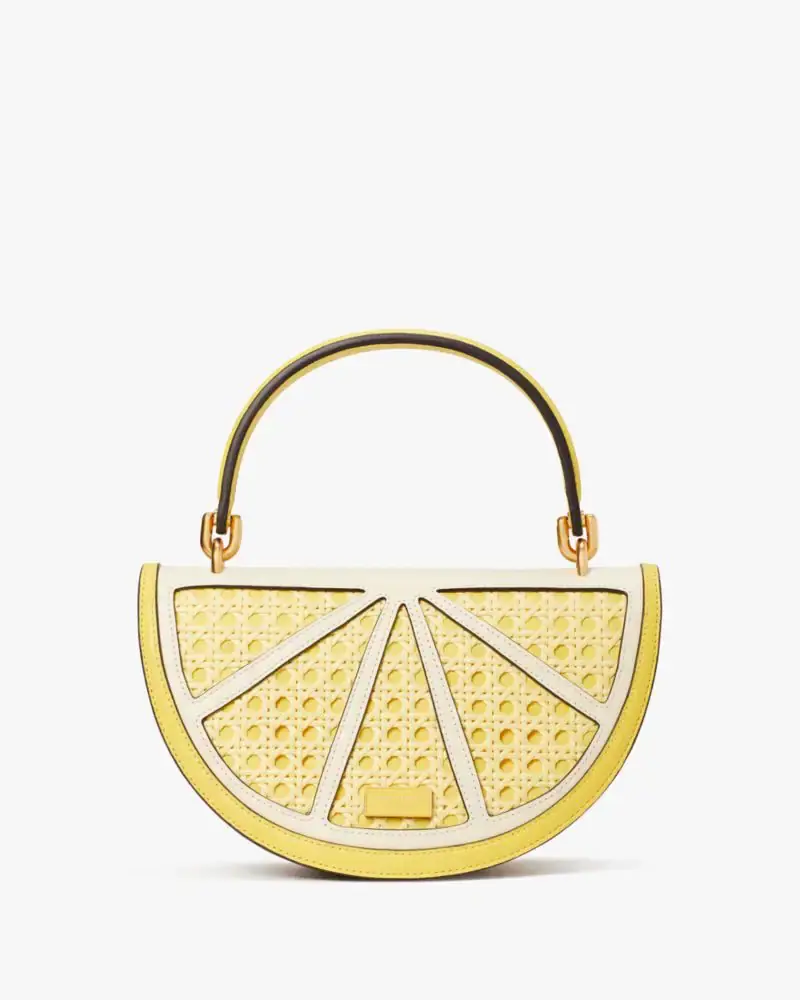 Kate Spade Lemon Drop Wicker 3D Crossbody. 1