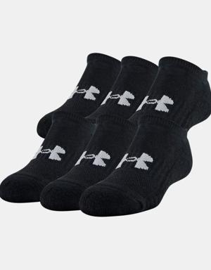 Kids' UA Training Cotton No Show Socks 6-Pack