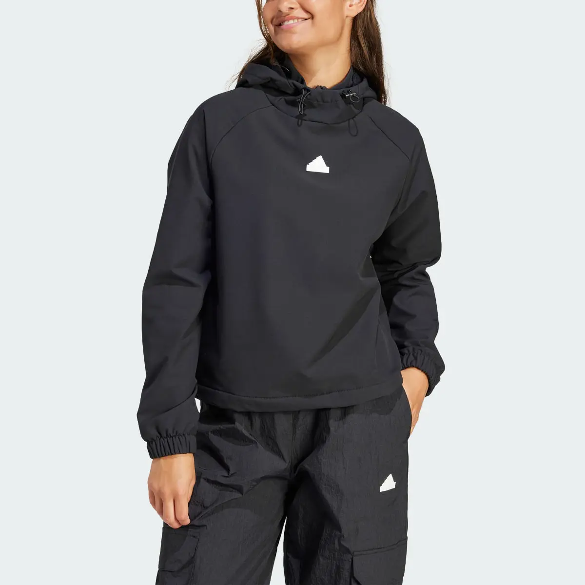 Adidas City Escape Bungee Cord Hoodie. 1