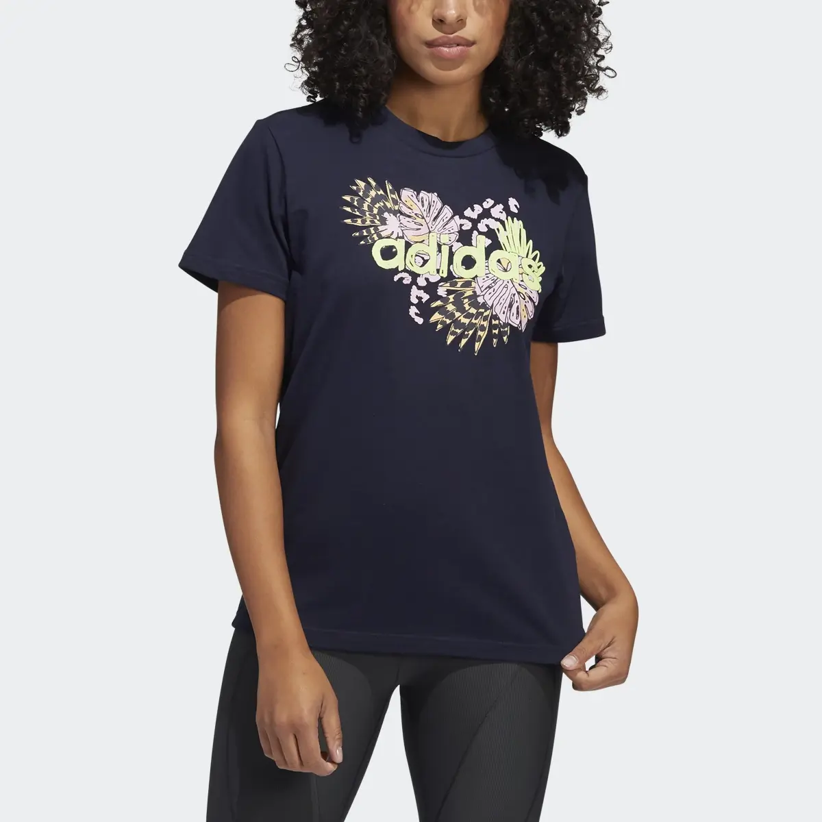 Adidas Farm Print Graphic T-Shirt. 1