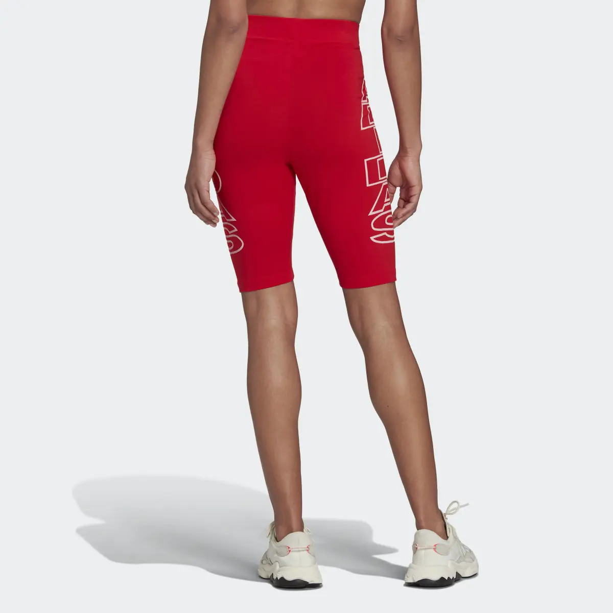 Adidas Mid-Waist Letter Short Tights. 2