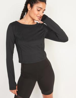 PowerSoft Cropped Top black