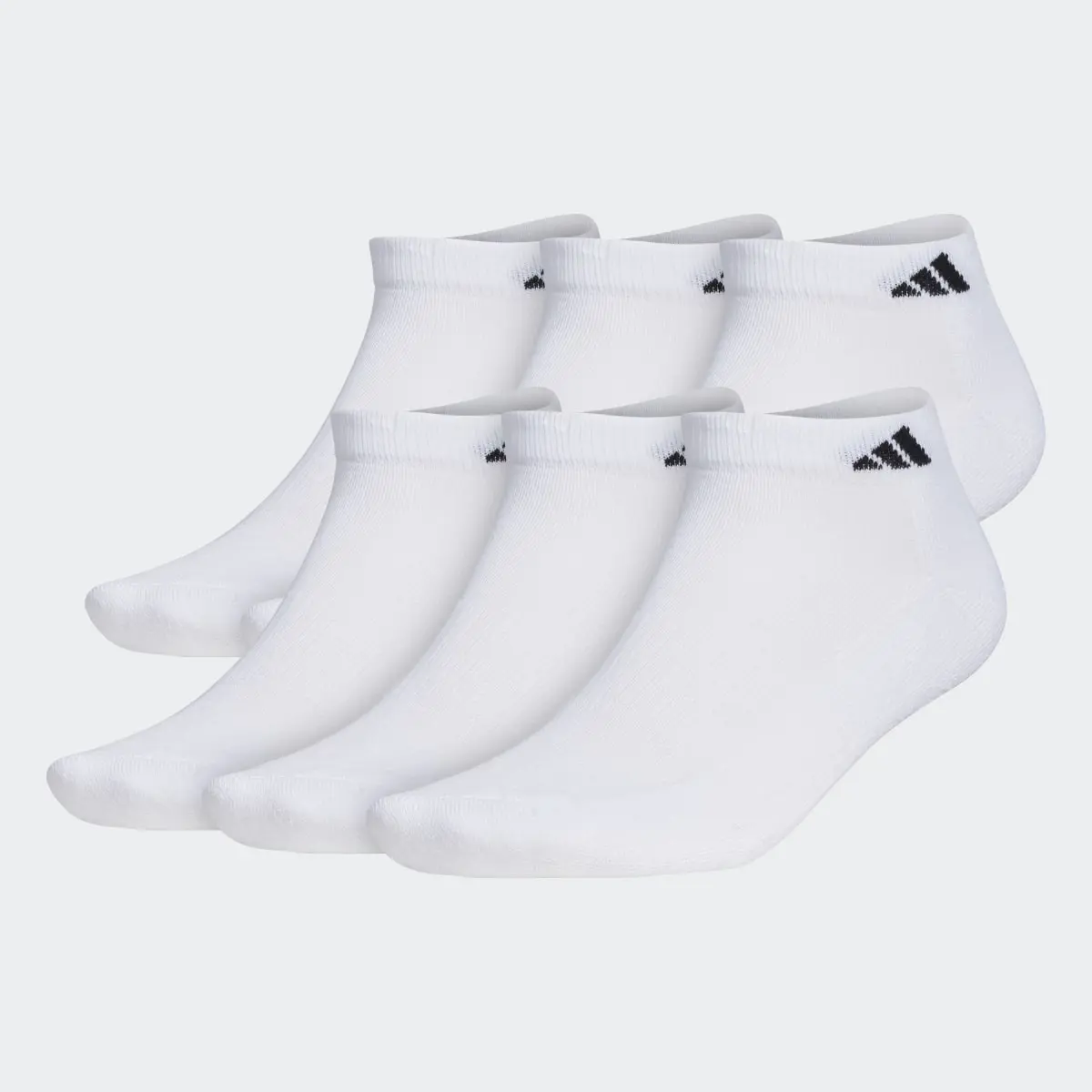 Adidas Athletic Cushioned Low Socks 6 Pairs. 2