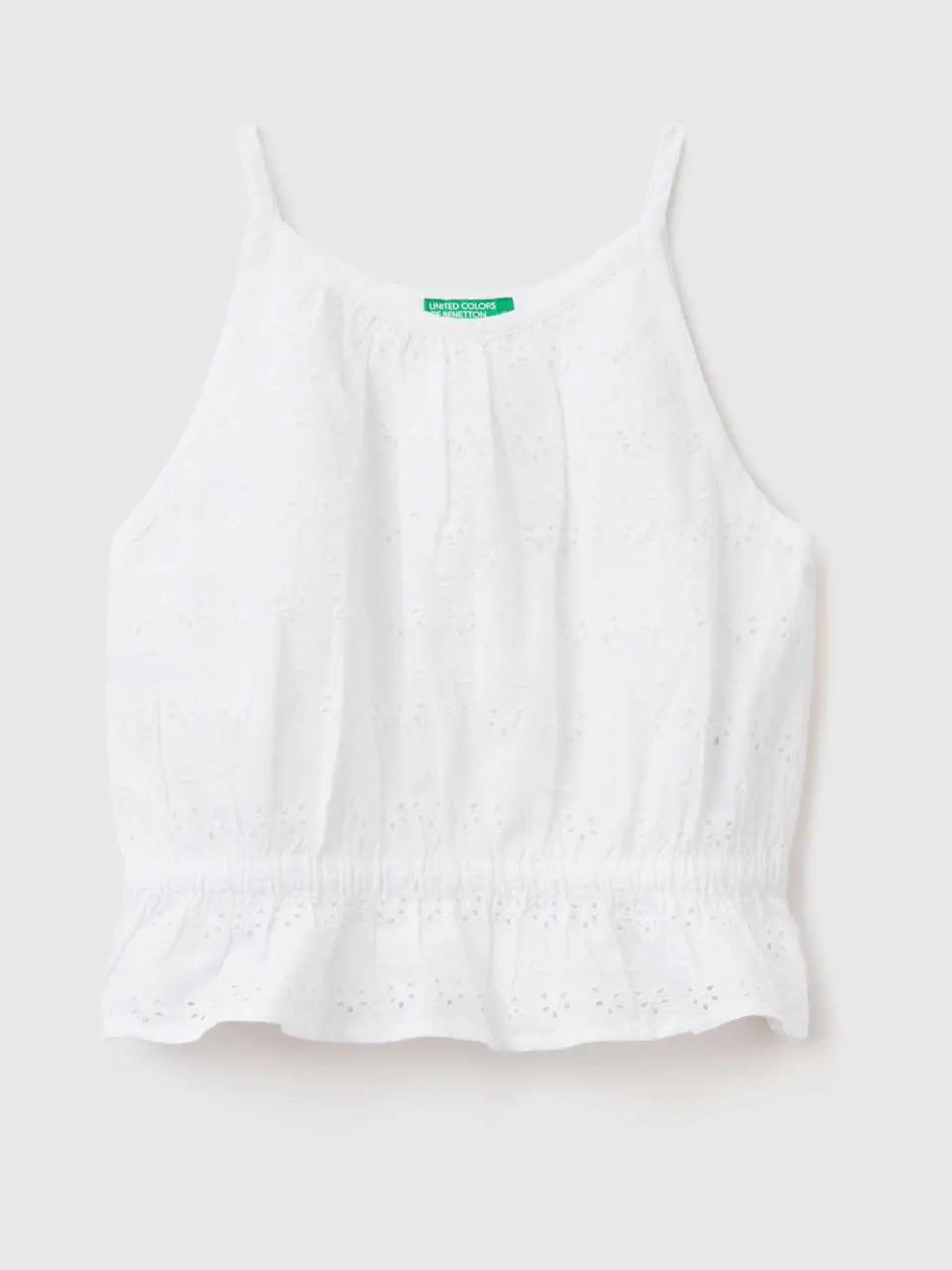 Benetton top with broderie anglaise embroidery. 1