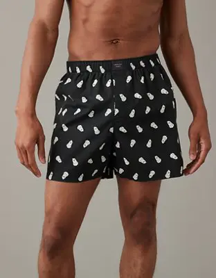 American Eagle O Glow-In-The-Dark Ghosts Stretch Boxer Short. 1