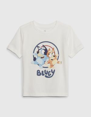 Toddler Bluey Graphic T-Shirt white