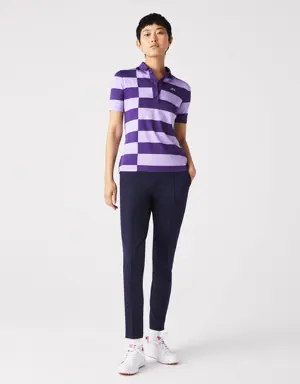 Women's Lacoste SPORT Striped Jersey Golf Sweater