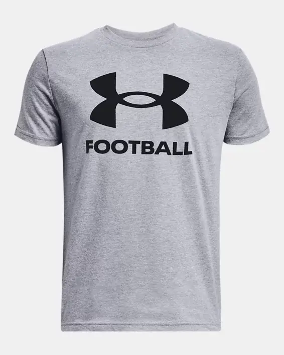 Under Armour Boys' UA Football Logo Short Sleeve. 1