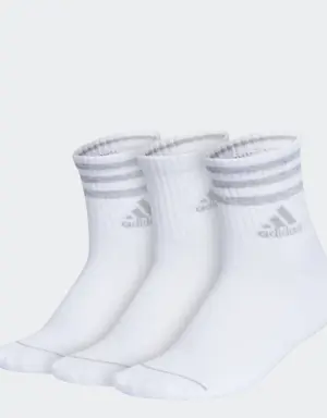 Cushioned 3-Stripes High Quarter Socks 3 Pairs