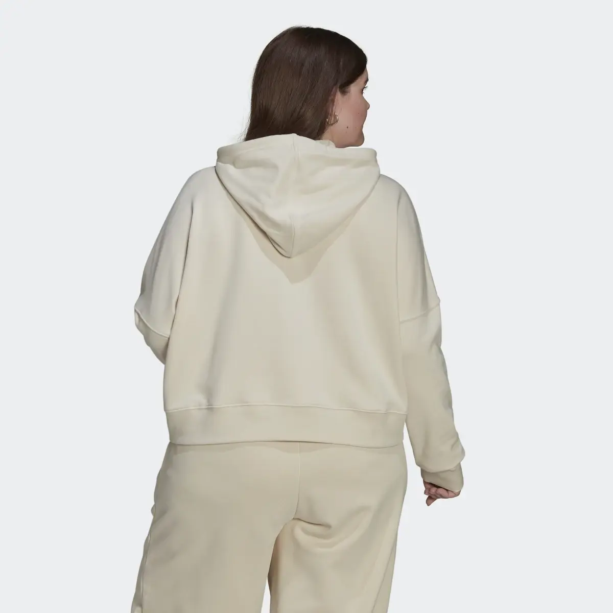 Adidas Cropped Hoodie (Plus Size). 3