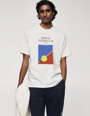 T-shirt de 100% algodão estampada