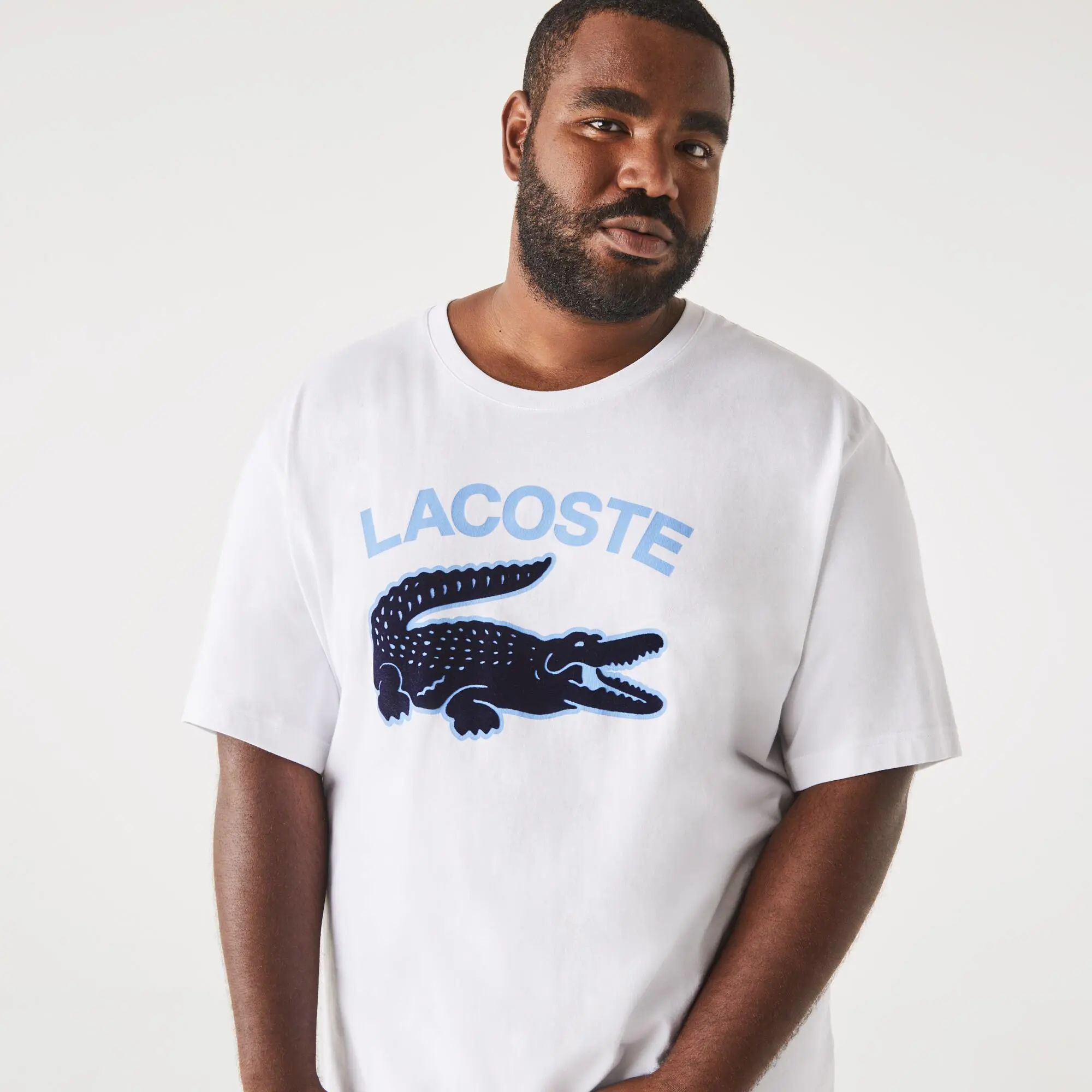 Lacoste T shirt homme avec imprime crocodile Lacoste en jersey de coton Grande taille Tall