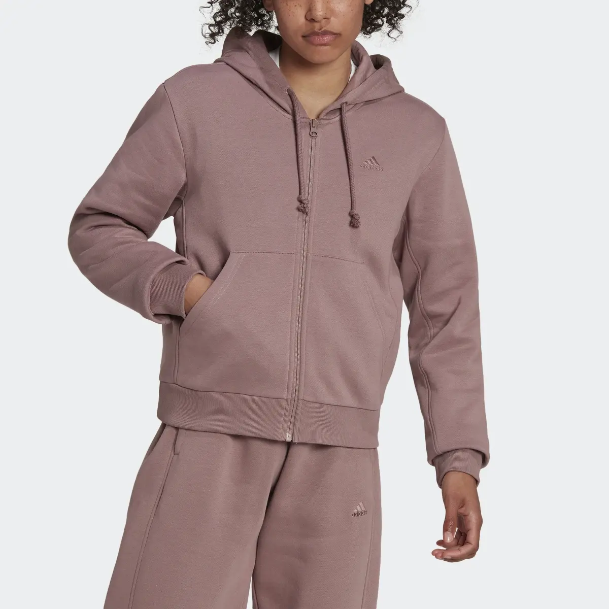 Adidas ALL SZN Fleece Full-Zip Hoodie. 1