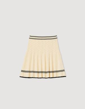 Short pleated knit skirt Login to add to Wish list