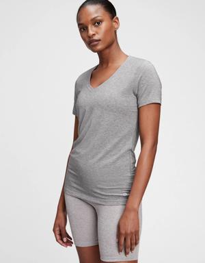 Gap Fit Breathe V-Neck T-Shirt gray