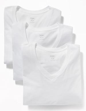Go-Dry V-Neck T-Shirt 3-Pack white