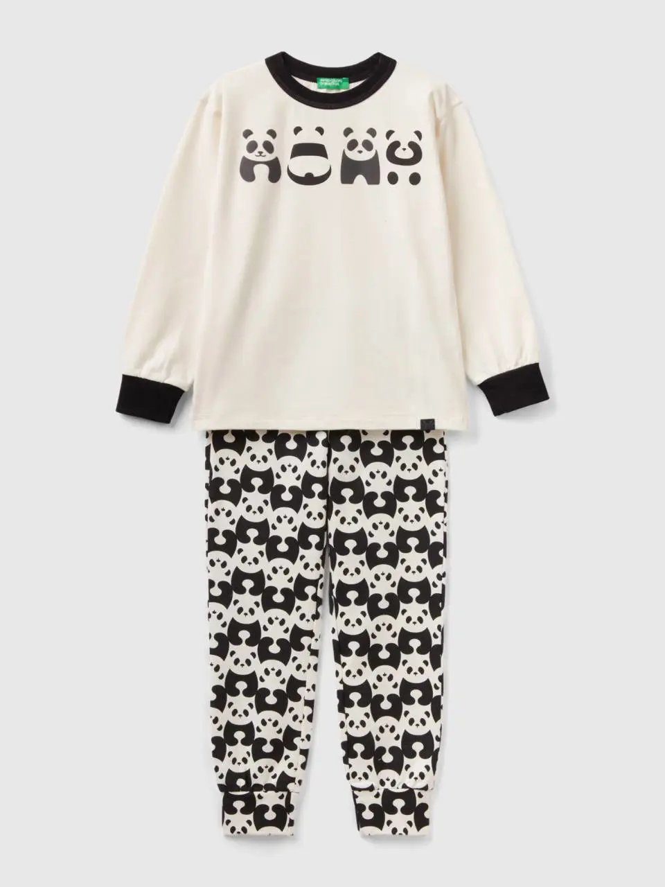 Benetton long pyjamas with panda print. 1