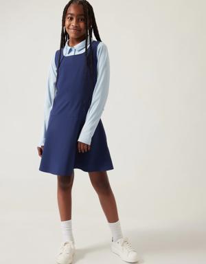 Girl School Day Dress blue