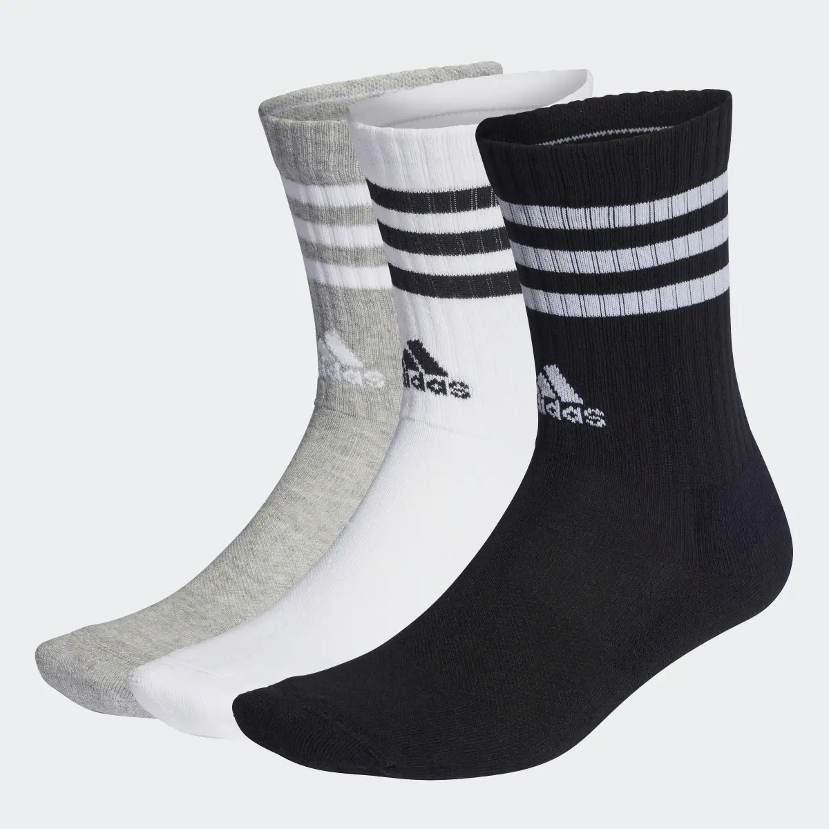 Adidas 3-Streifen Cushioned Crew Socken, 3 Paar. 2
