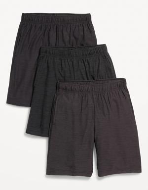 Breathe ON Shorts 3-Pack for Boys (At Knee) black