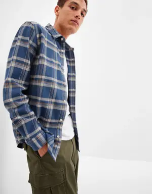 100% Organic Cotton Flannel Shirt multi