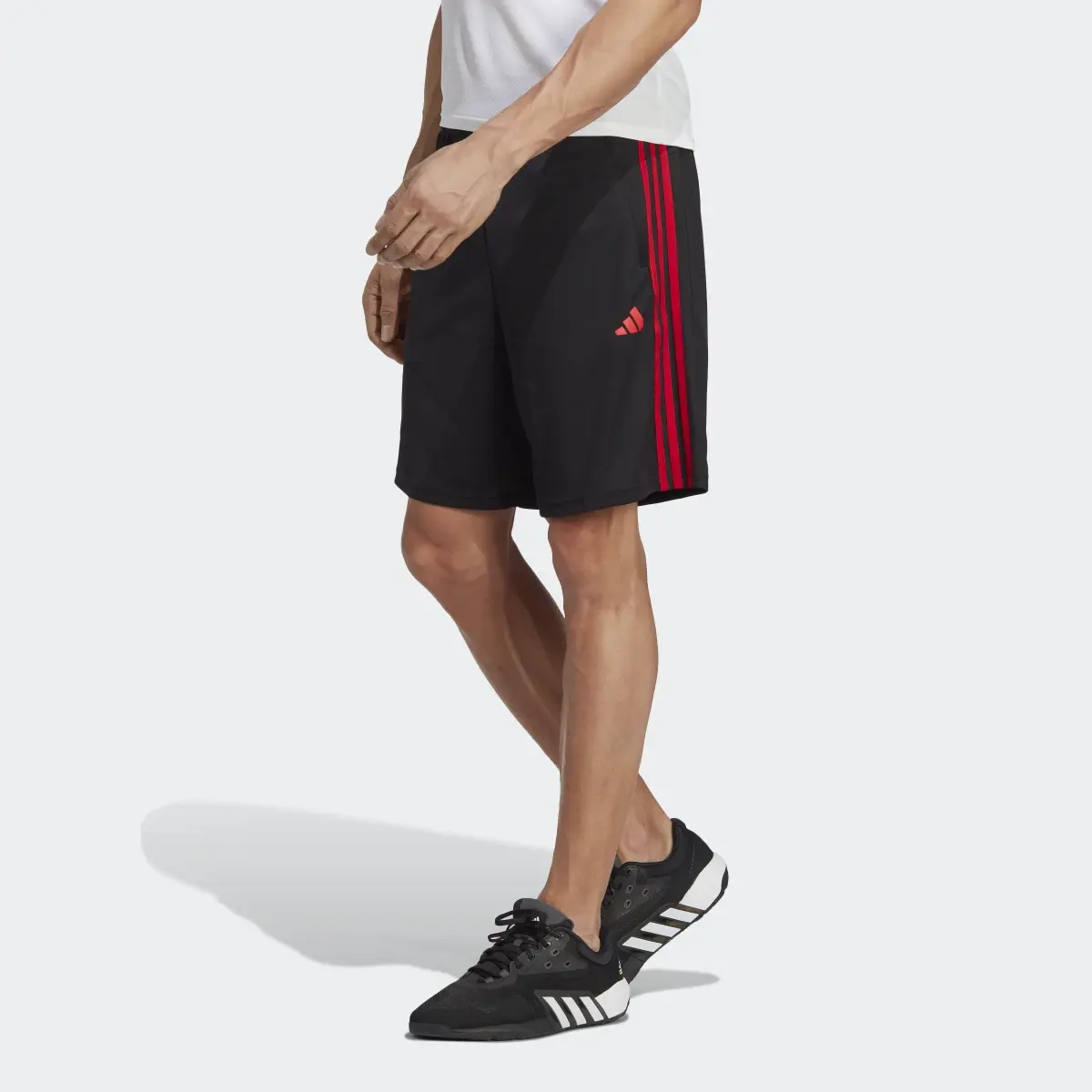 Adidas Train Essentials Piqué 3-Stripes Training Shorts. 1