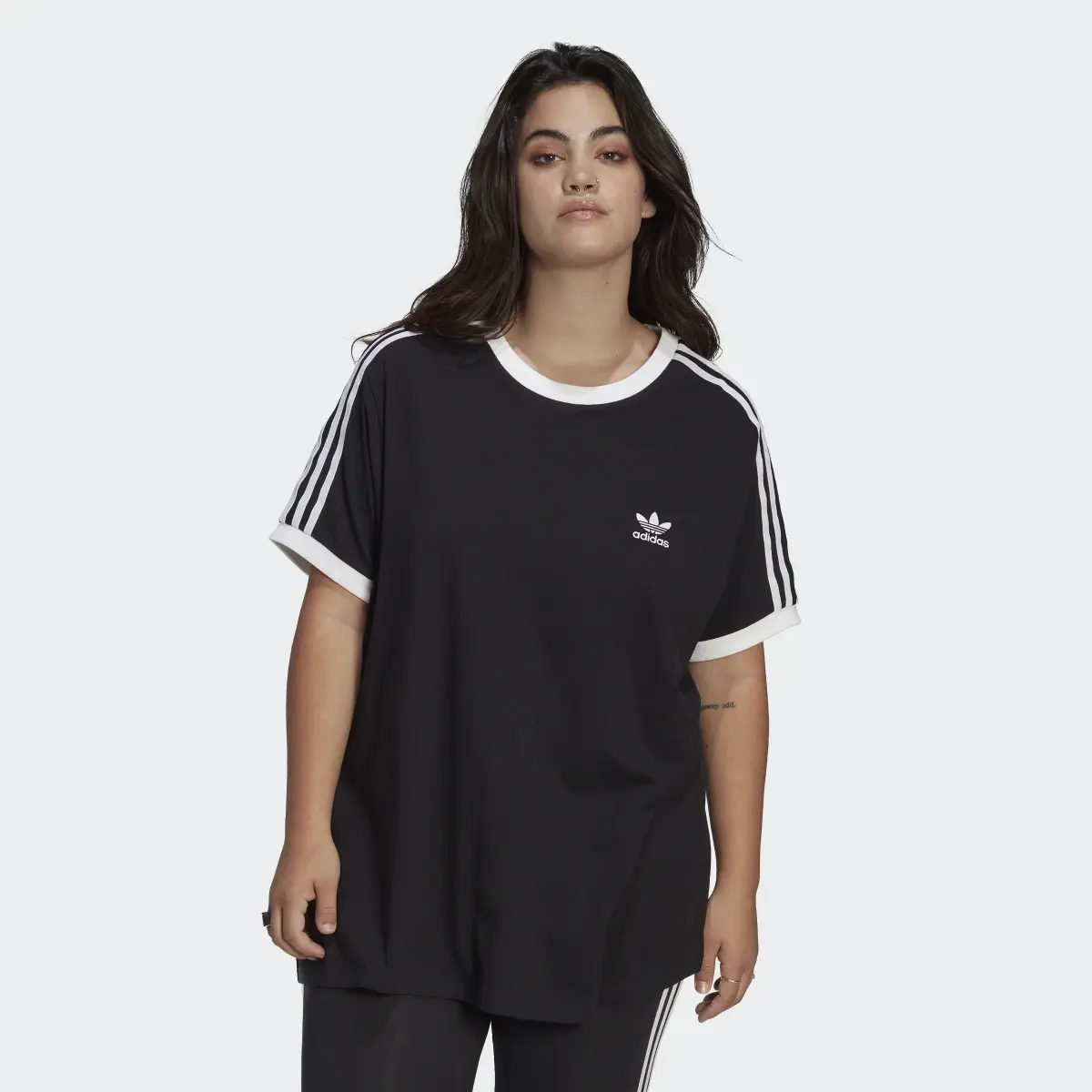 Adidas Adicolor Classics 3-Stripes Tee (Plus Size). 2