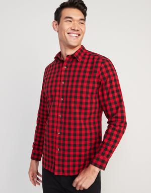 Old Navy Slim-Fit Built-In Flex Everyday Shirt for Men red