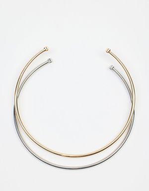 2-Pack Open Coil Necklace