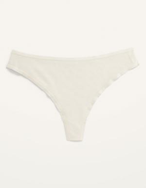 Mesh Thong Underwear for Women white