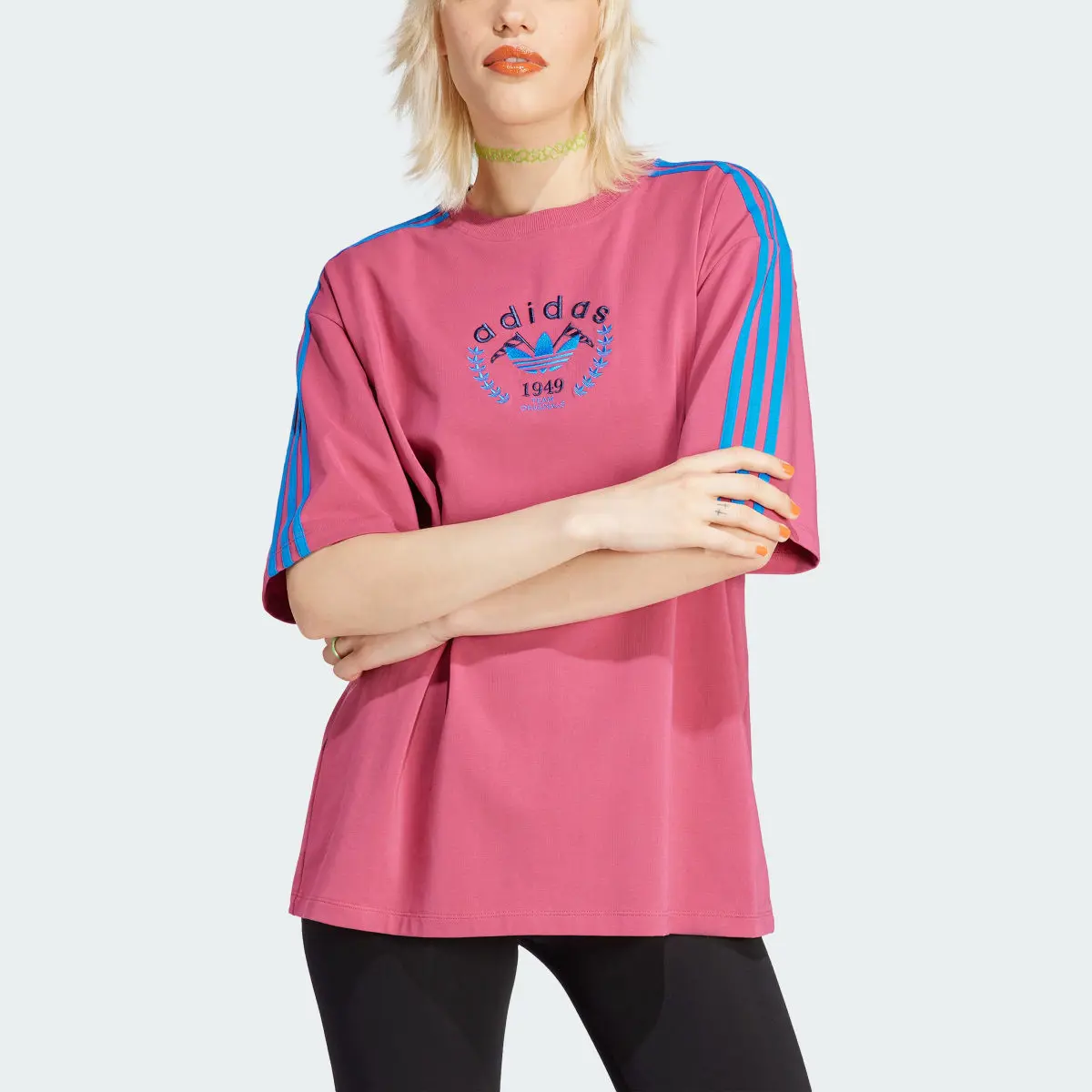 Adidas Crest Embroidery Tee. 1