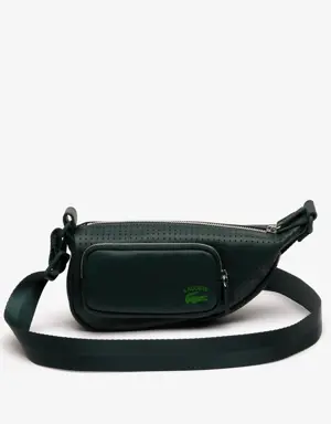 Unisex Perforated Small Shoulder Bag