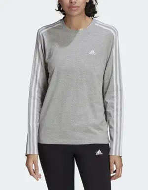 Adidas Essentials 3-Stripes Long-Sleeve Top