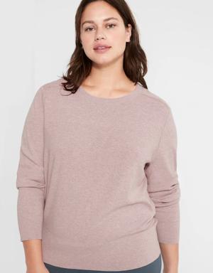 Petite BR SPORT Crew-Neck Sweater brown